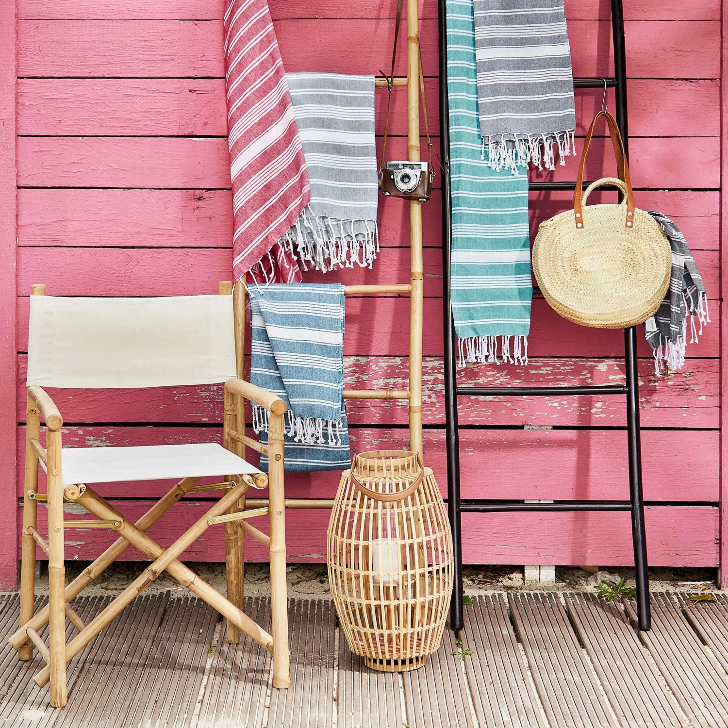 Hamamtuch L 170 X B 90cm SURFSIDE In Rot - Image 5