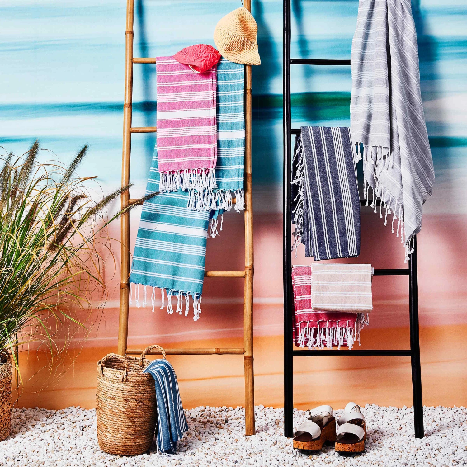 Hamamtuch L 170 X B 90cm SURFSIDE In Rot - Image 6