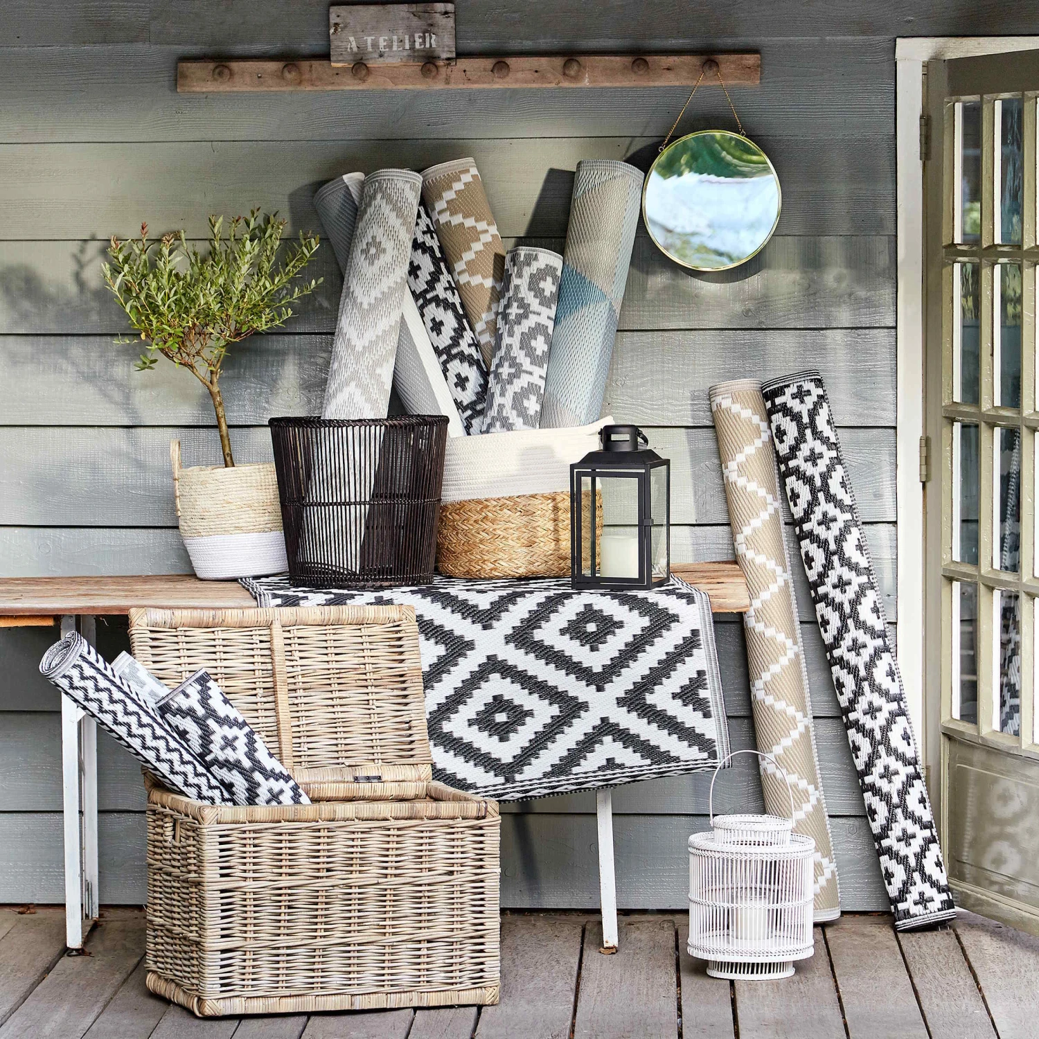 In- & Outdoor-Läufer Mosaik L 140 X B 70cm COLOUR CLASH In Grau - Image 7