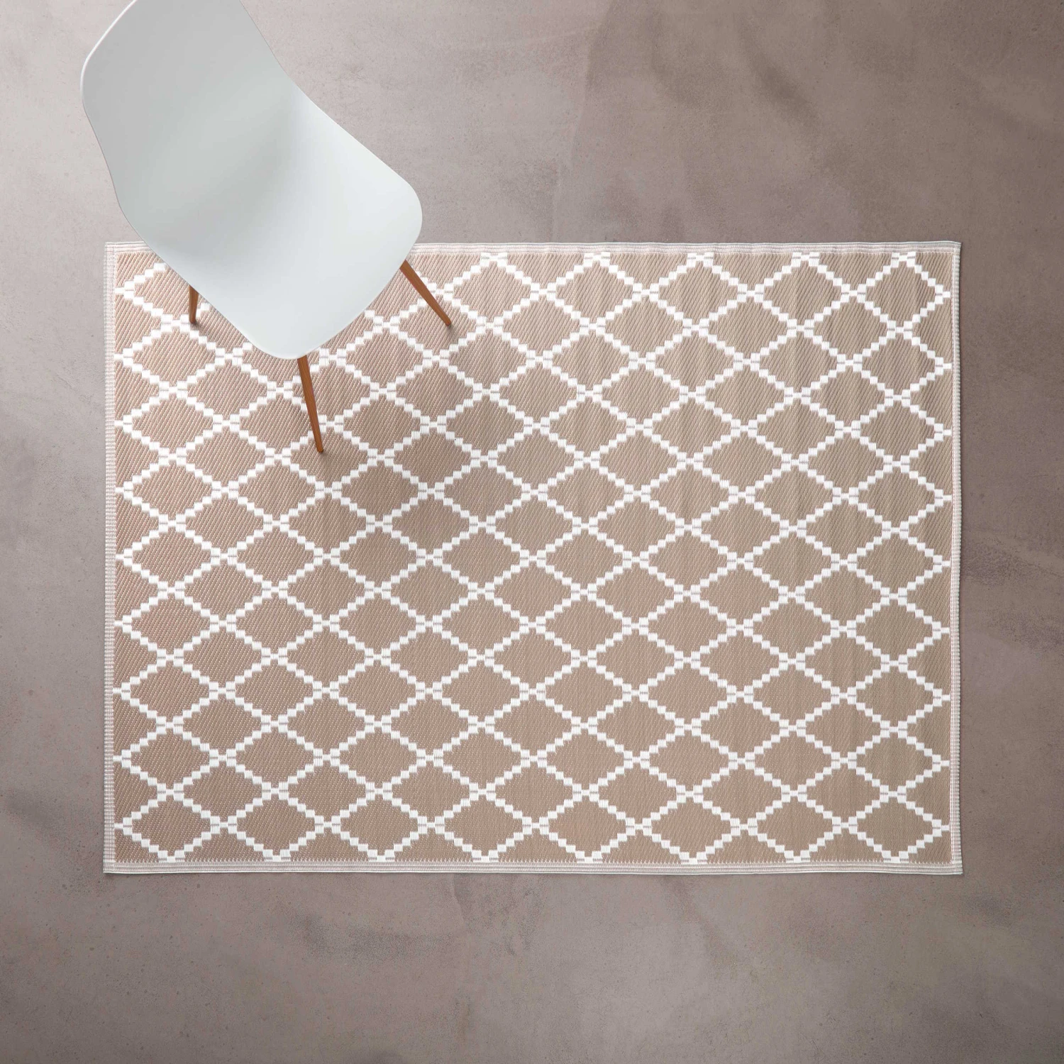 In- & Outdoor-Teppich Rauten L 200 X B 150cm COLOUR CLASH In Natur - Image 2