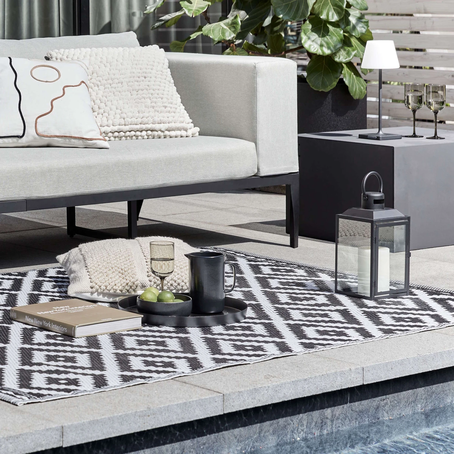 Outdoor Solar-Tischleuchte Mit Farbwechsel LIGHT UP In Schwarz-Weiß - Image 11