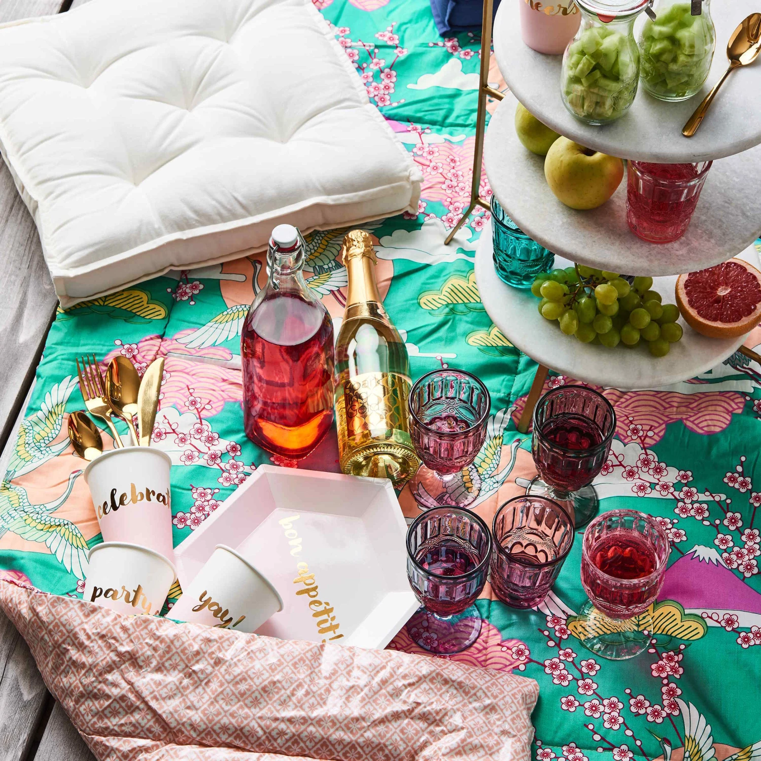 Picknickdecke Japan B 140 X T 180cm PICNIC DELUXE In Bunt - Image 8