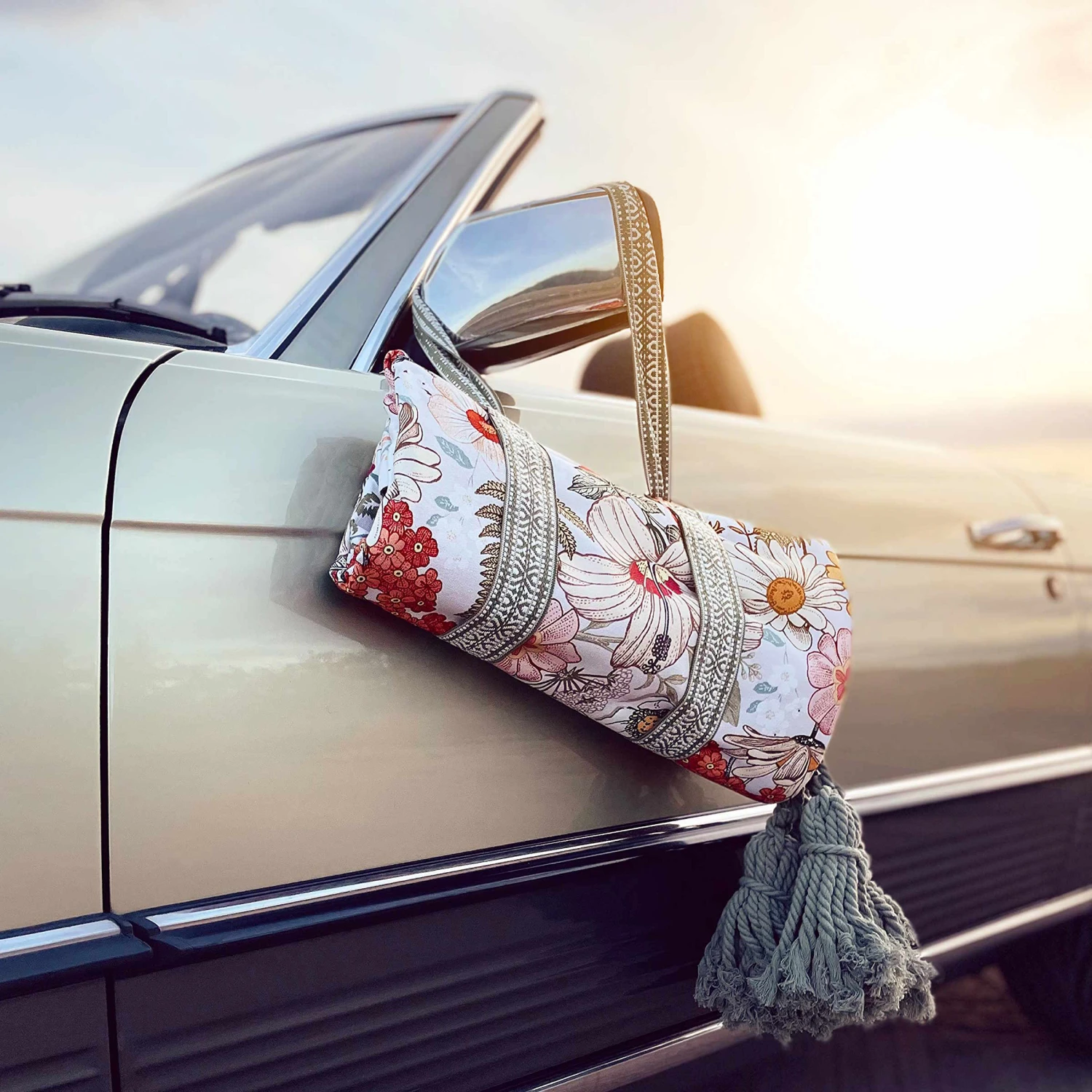 Picknickdecke L 175 X B 154cm BETWEEN FLOWERS In Creme - Image 10