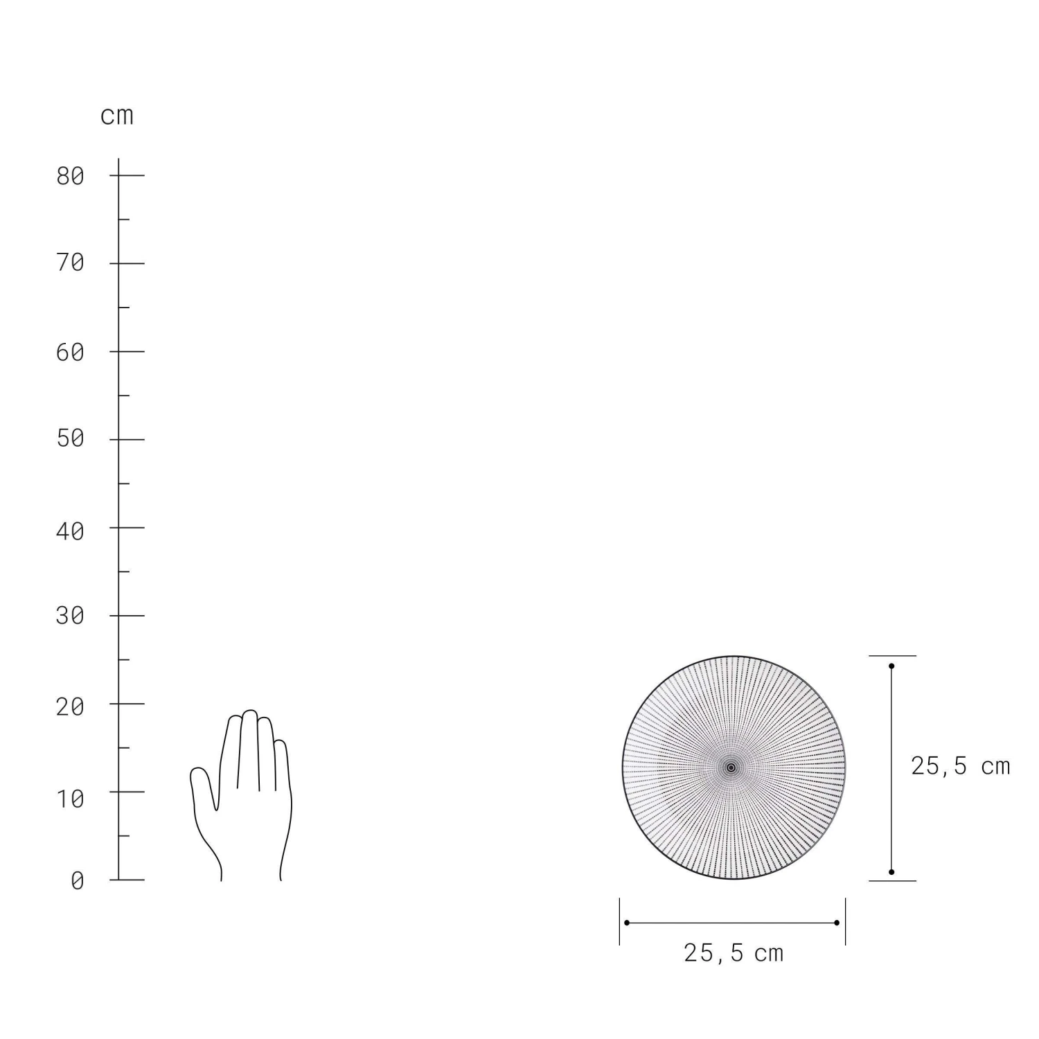 Teller Ø25,5cm DIM SUM In Schwarz-Weiß - Image 4