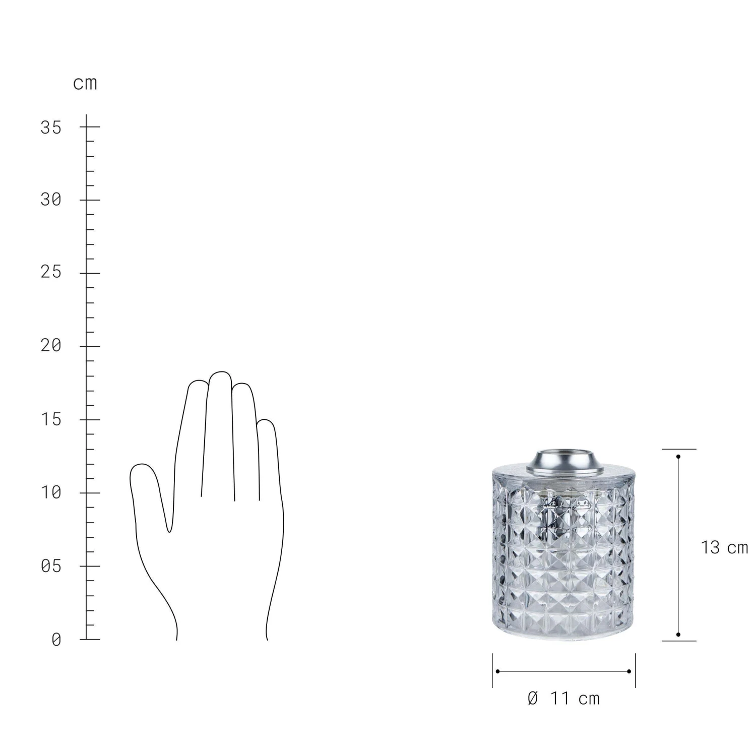 Tischleuchte Glas Ø11cm STILO In Transparent - Image 3