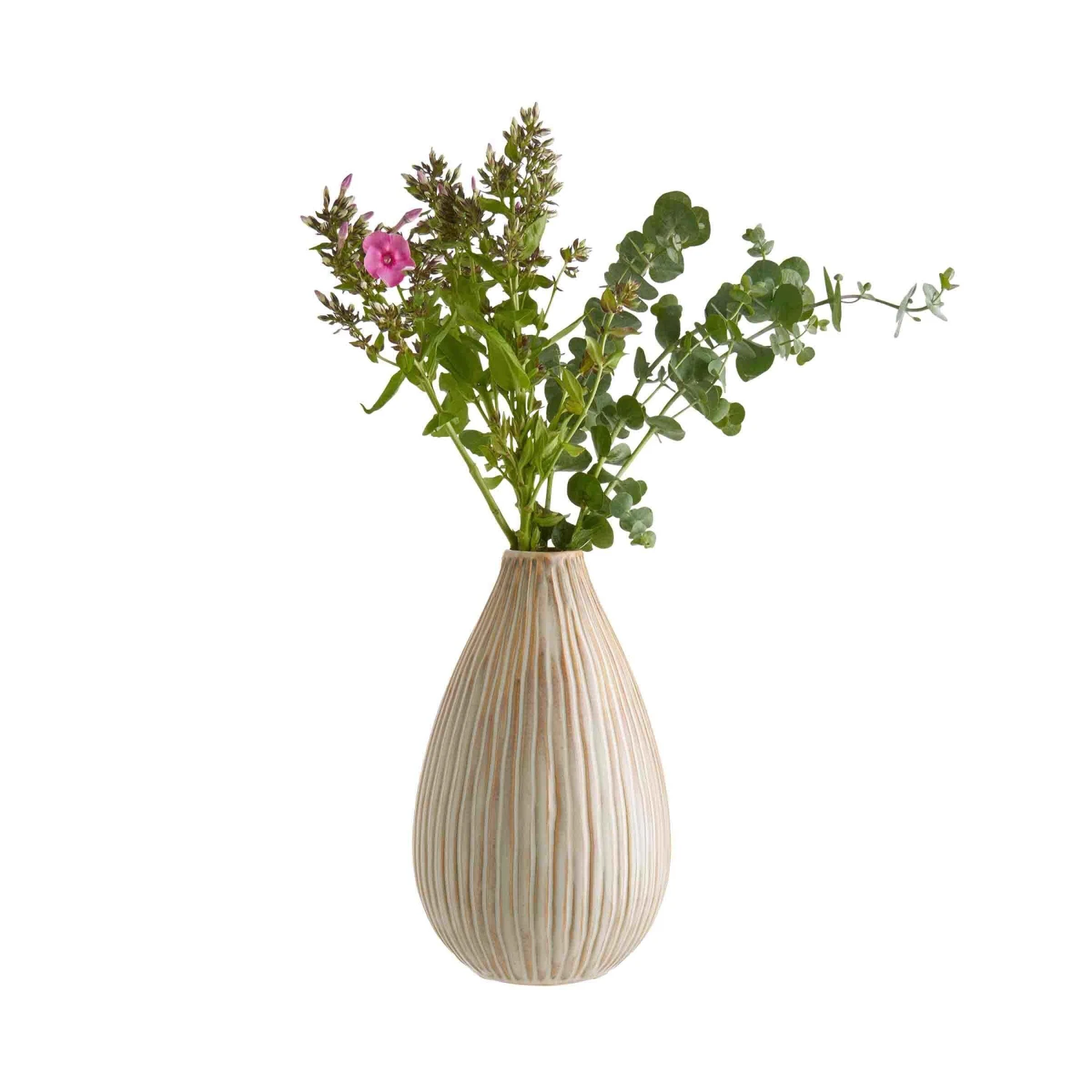 Vase Höhe 25cm SANDY In Creme - Image 3