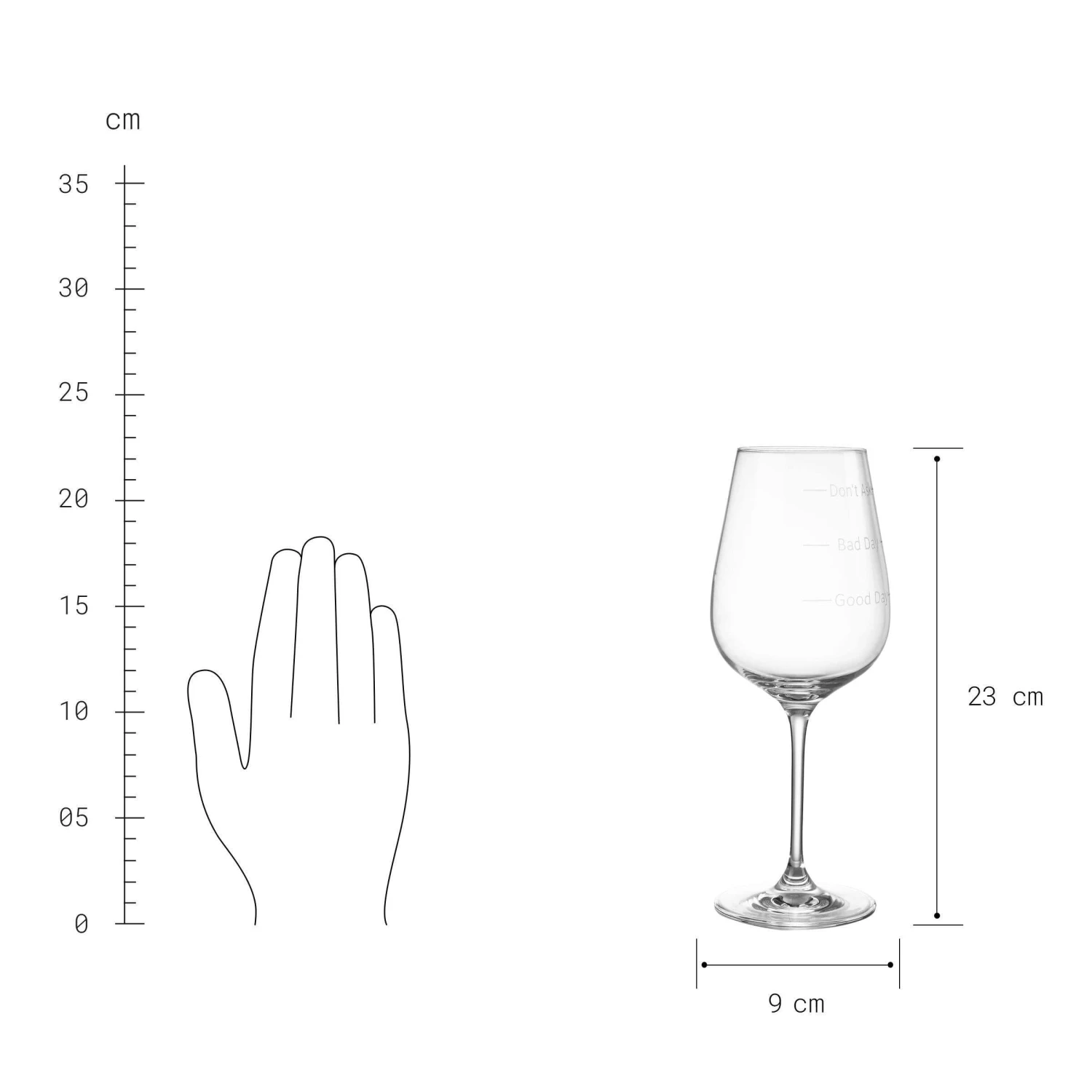 Weinglas 480 Ml DON`T ASK In Transparent - Image 5