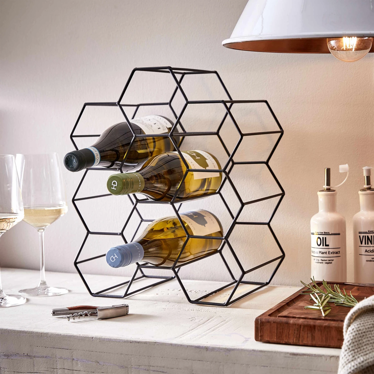 Weinregal Für 9 Flaschen L 36 X H 30cm CUBICLE In Schwarz - Image 2