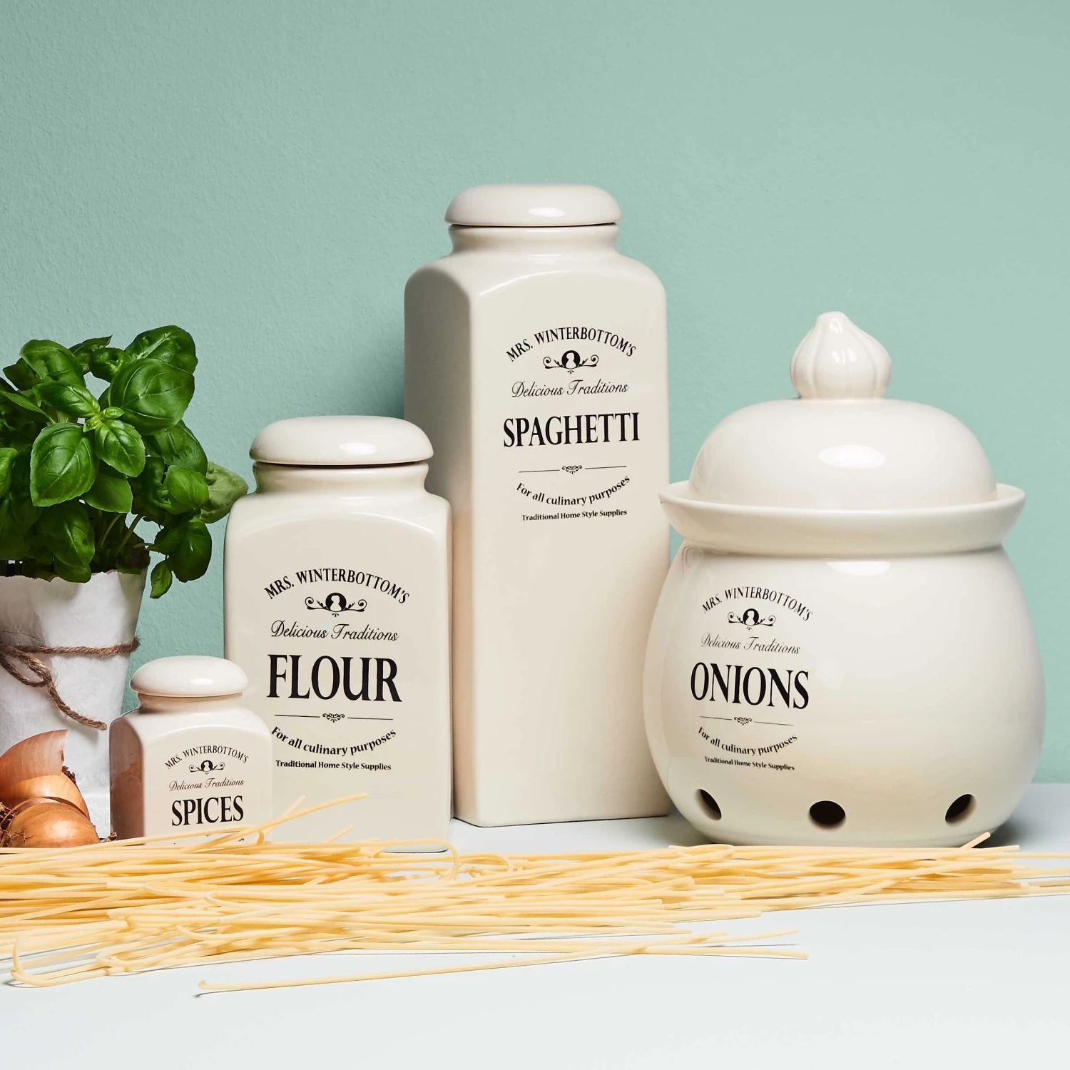 Zwiebeltopf Ø 19,5 Cm MRS. WINTERBOTTOM'S In Creme - Image 2