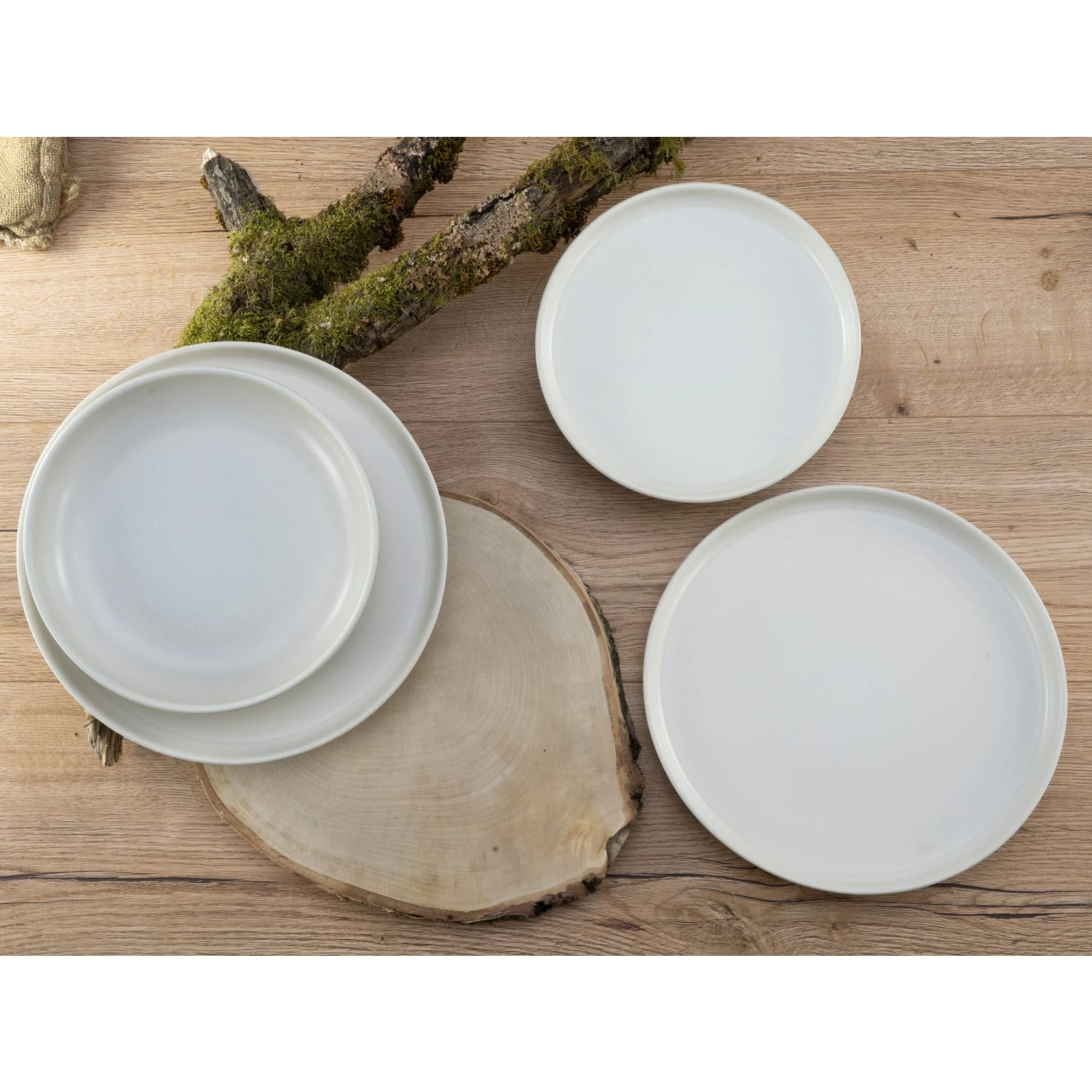 CreaTable Uno Offwhite Teller Set 12 Teilig In Weiß - Image 2